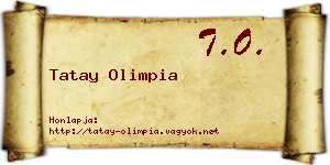 Tatay Olimpia névjegykártya